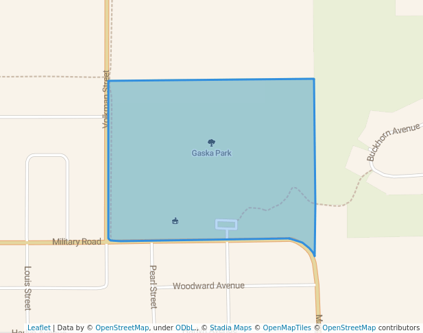 walking in Gaska Park map in Rothschild