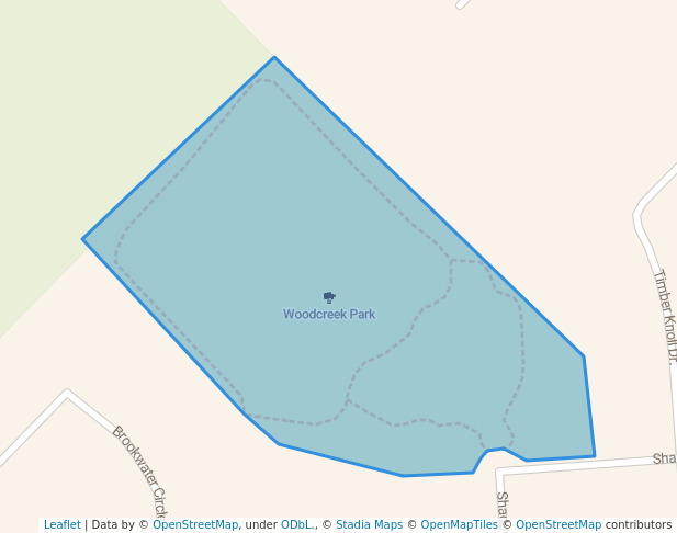 Woodcreek Park in College Station | Map and Routes