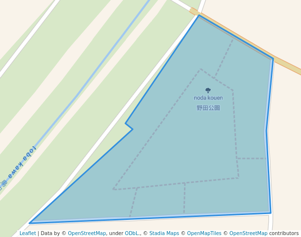walking in 野田公園 map in Gifu