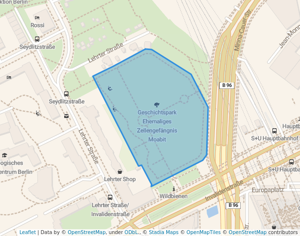 Geschichtspark Ehemaliges Zellengefängnis Moabit