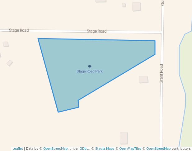walking in Stage Road Park map in Enfield