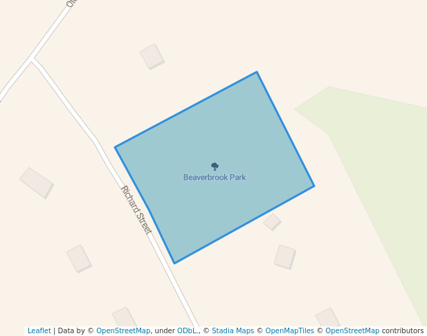 walking in Beaverbrook Park map in Elmsdale