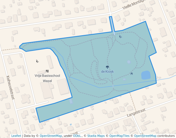 walking in de Kiosk map in Mol