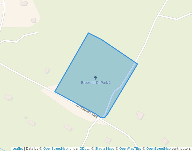 walking in Brookhill Dr Park 2 map in Grand Lake