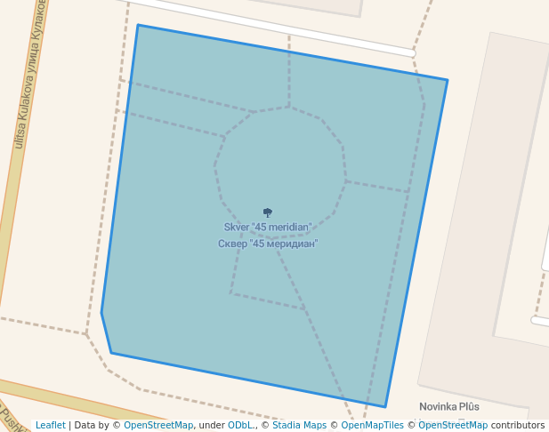 Сквер "45 меридиан"