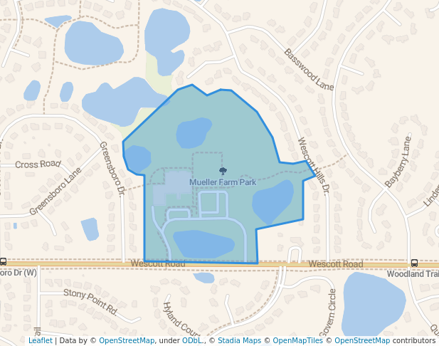 walking in Mueller Farm Park map in Eagan