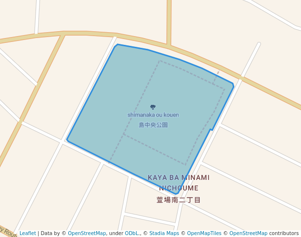 walking in 島中央公園 map in Gifu