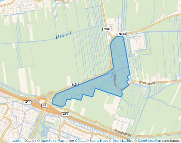 walking in Alblasserbos map in Papendrecht