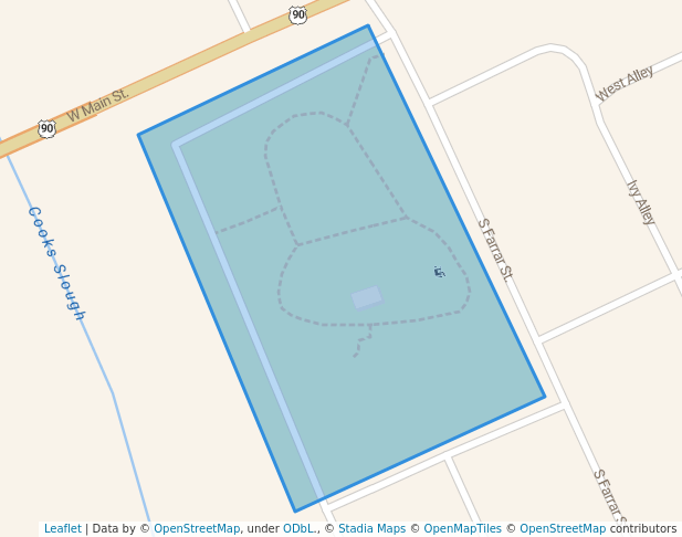 walking in Jardin de Heros (Garden of Heros) map in Uvalde