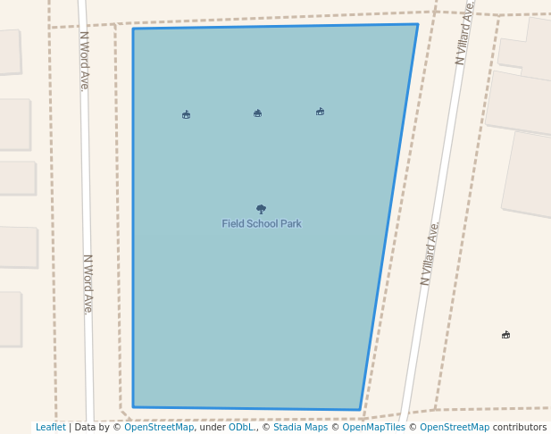 walking in Field School Park map in Red Lodge