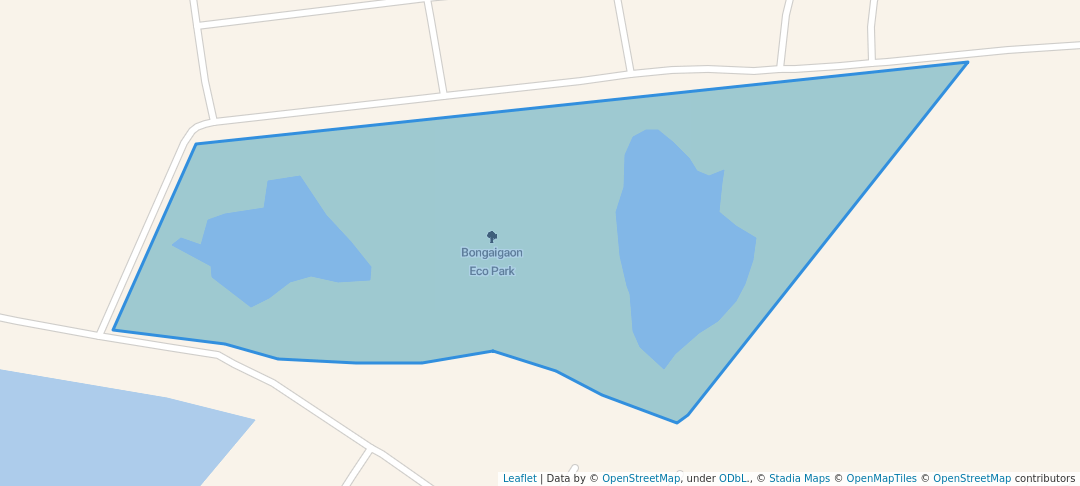 walking in Bongaigaon Eco Park map in Bongaigaon