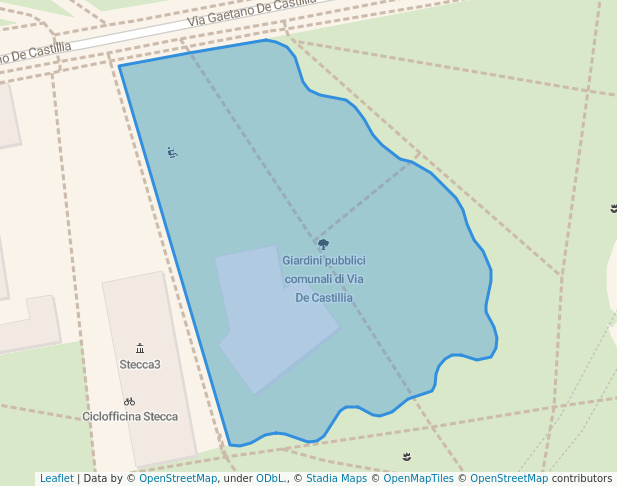 Giardini pubblici comunali di Via De Castillia