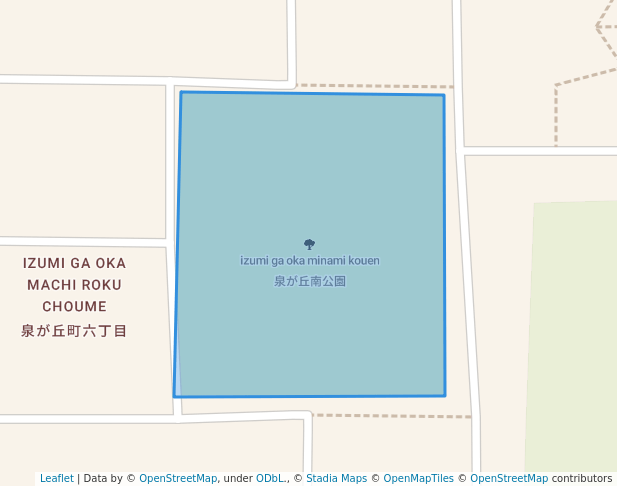 泉が丘南公園 in Toki | Map and Routes