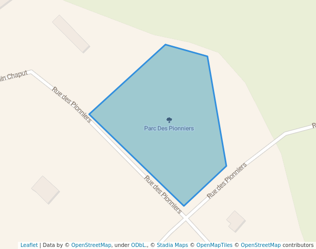 walking in Parc Des Pionniers map in Saint-Charles-Borromée