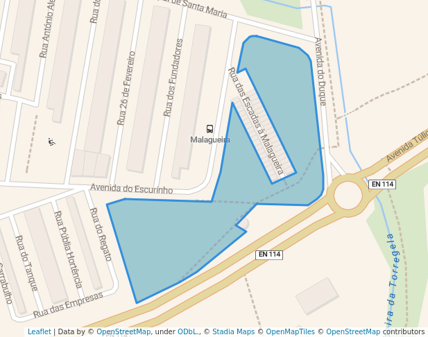 walking in Jardim da Memória map in Évora