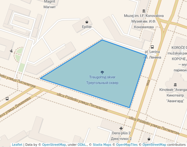 Треугольный сквер