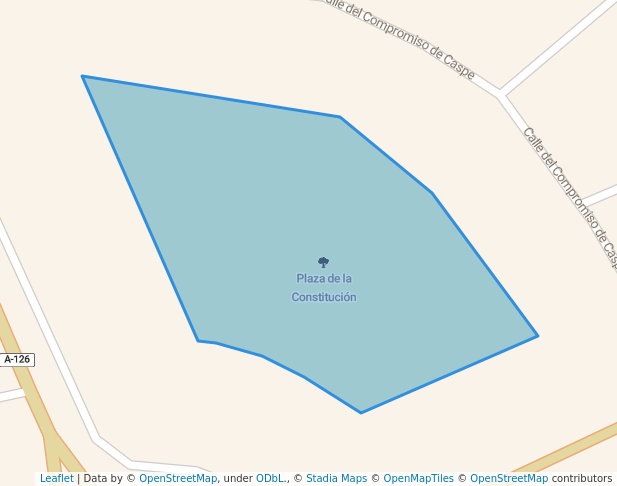 Plaza de la Constitución in Alagón | Map and Routes