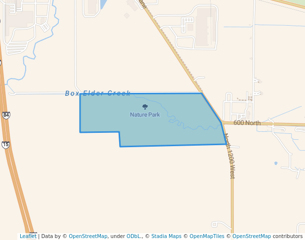 walking in Nature Park map in Brigham City