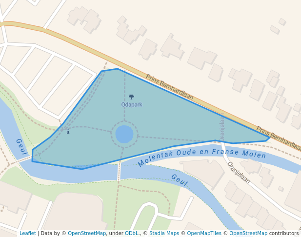 walking in Odapark map in Valkenburg