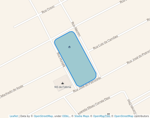 walking in Praça Nossa Senhora de Fátima map in Bom Jesus dos Perdões