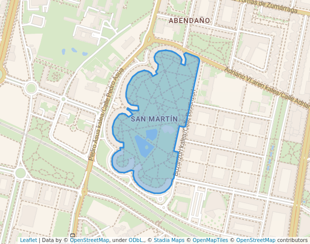 San Martin parkea/Parque de San Martín