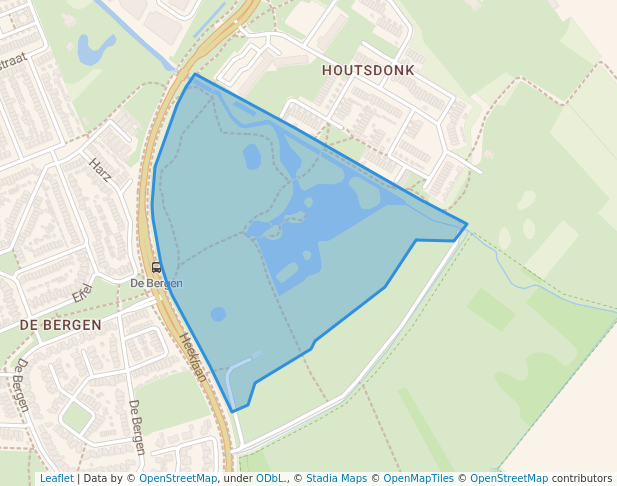 walking in Goorlooppark Zuid map in Helmond