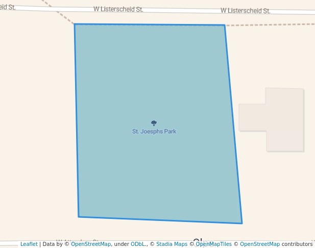 walking in St. Joesphs Park map in Olpe