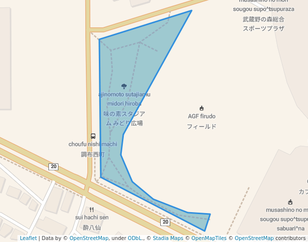 味の素スタジアム みどり広場