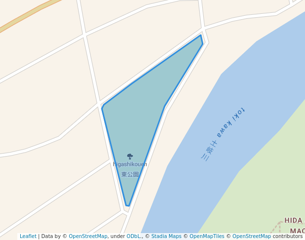 東公園 in Toki | Map and Routes