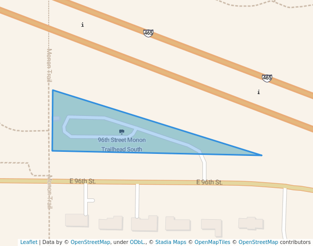96th Street Monon Trailhead South