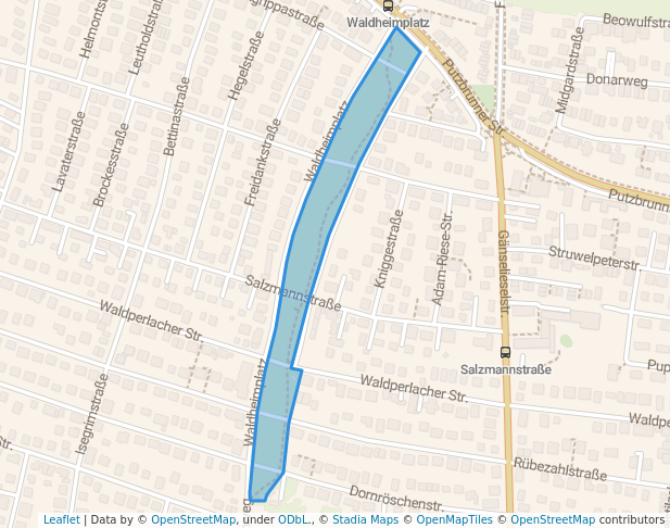 Grünanlage am Waldheimplatz