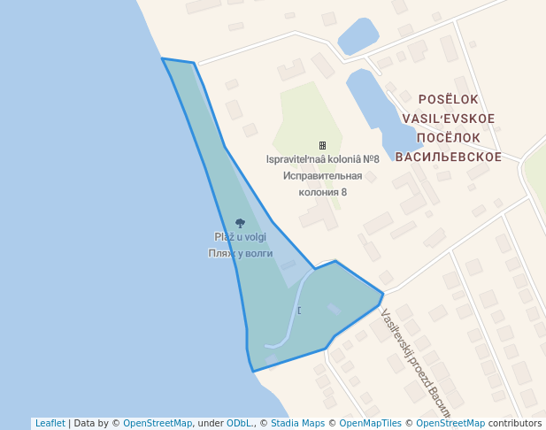 Пляж у волги