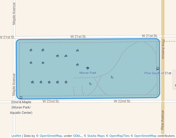 walking in Moran Park map in Holland