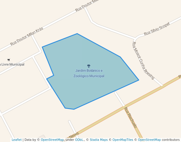 walking in Jardim Botânico e Zoológico Municipal map in Cachoeira do Sul