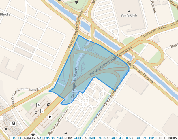 walking in Praça News Seller – Diário do Grande ABC map in Santo André