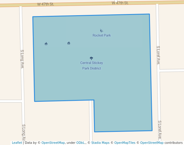 Central Stickey Park District in Chicago | Map and Routes