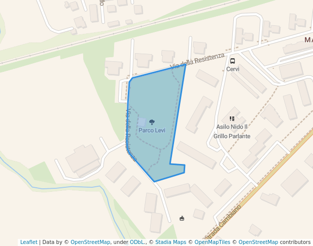 Parco Levi in Chieri | Map and Routes