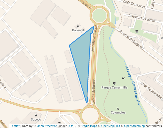 walking in Parque Circuito BMX map in Alcalá de Henares