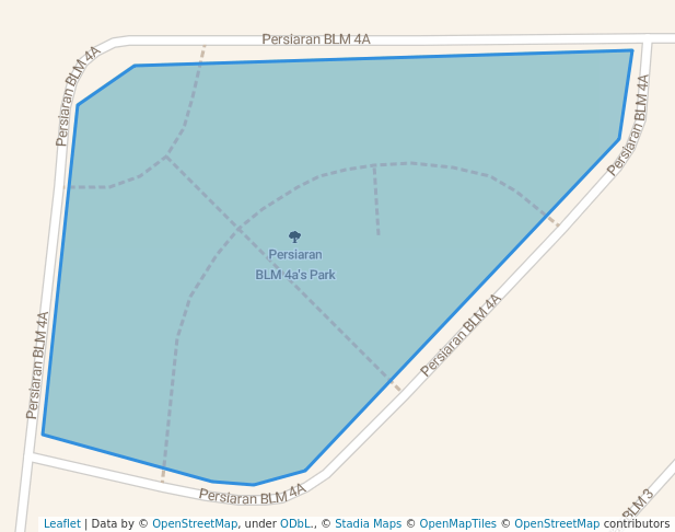 walking in Persiaran BLM 4a's Park map in Sungai Petani