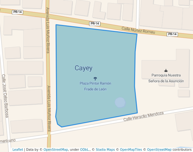 walking in Plaza de Cayey map in Cayey