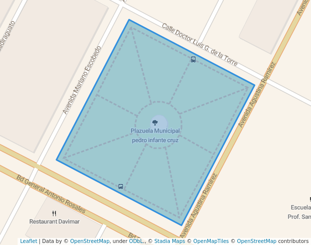 walking in Plazuela Municipal pedro infante cruz map in Guamúchil