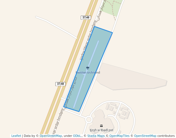 walking in بوستان شهروند map in Hamedan