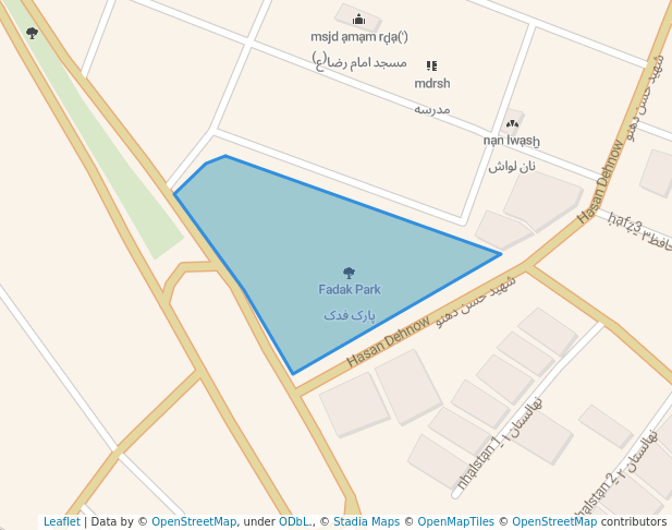 Fadak Park in Kangavar | Map and Routes