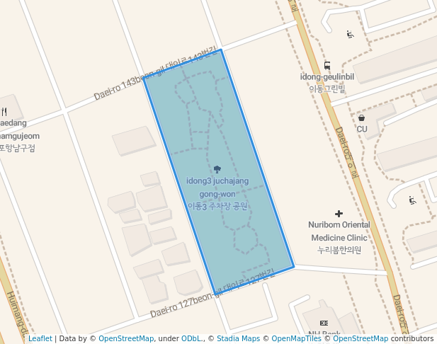 이동3 주차장 공원