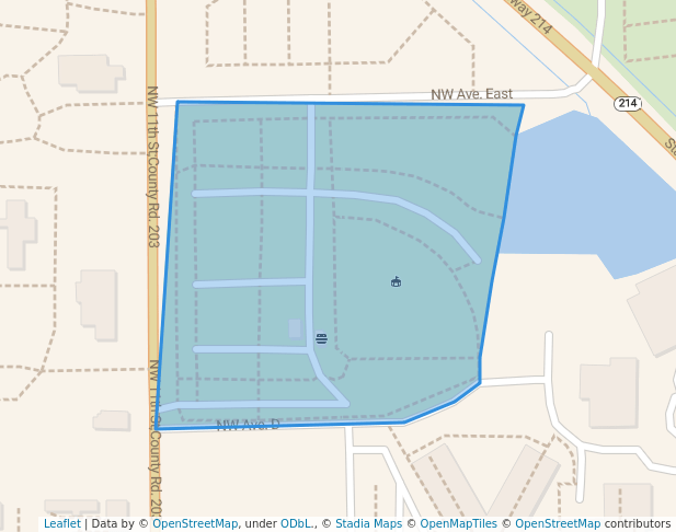 walking in Seminole Optimist Park map in Seminole