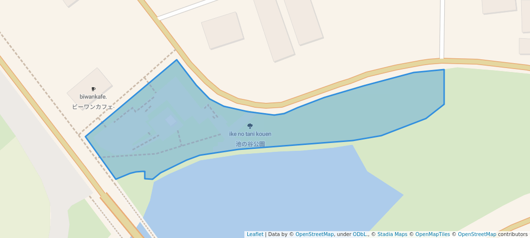 walking in 池の谷公園 map in Fukuroi