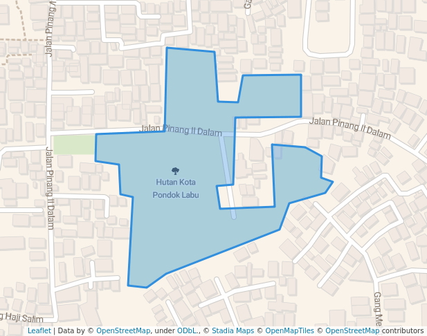 Hutan Kota Pondok Labu in Jakarta | Map and Routes