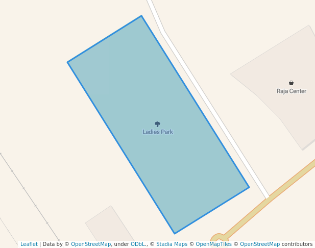 walking in Ladies Park map in Kasur