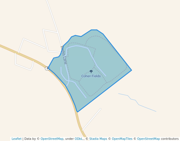 walking in Cohen Fields map in Chester