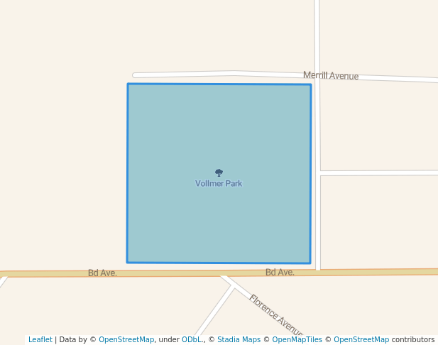 walking in Vollmer Park map in Craigmont